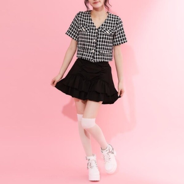 シーエス ティーアンドピー（cs T&P）/厚底十字架チャーム付きチェーンブーツ_5
