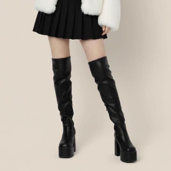 シーエス ティーアンドピー（cs T&P）/厚底ニーハイブーツ_1