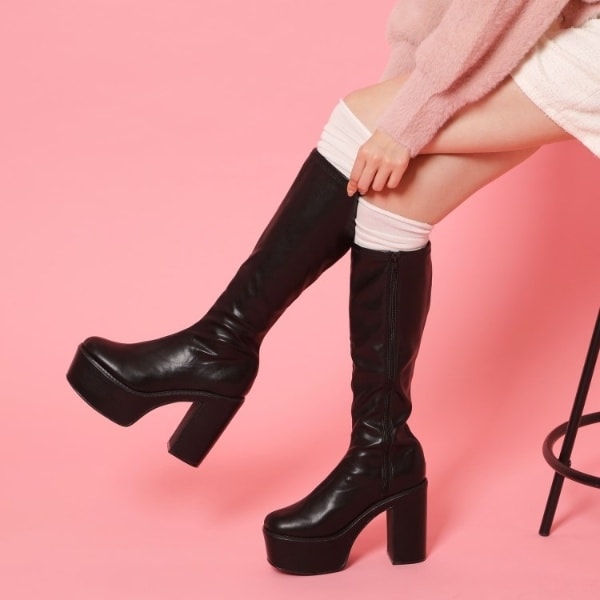 【NEW】シーエス ティーアンドピー（cs T&P）/厚底プレーンブーツ