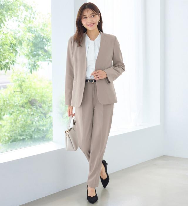 アロッタ（alotta）/【２点セット】洗える！多機能ノーカラージャケットスーツ