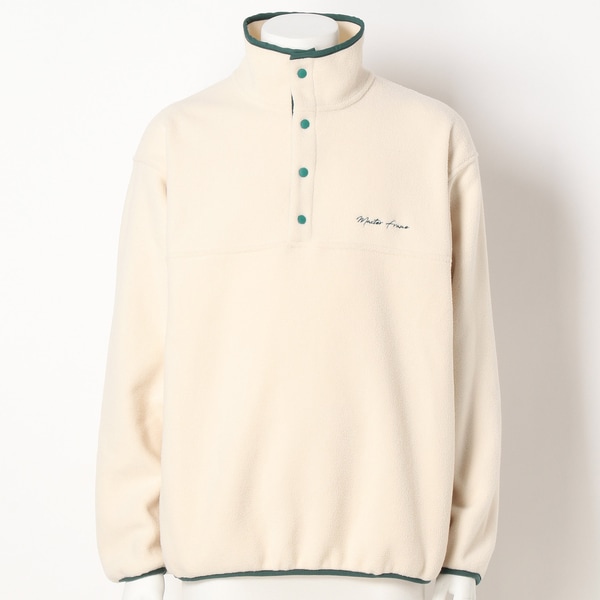 メンズメルローズ/【MASTER FRAME】両面起毛フリースプルオーバー