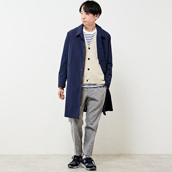 ☆MEN'S MELROSE/メンズメルローズ 中綿ライナー付 シングル トレンチ