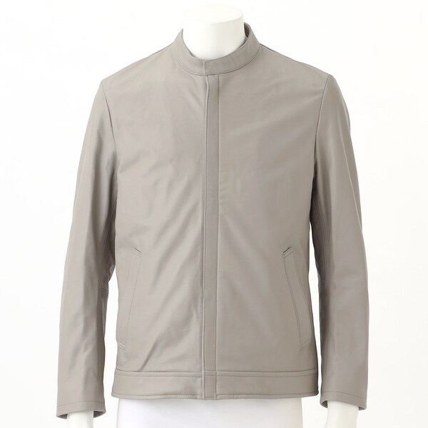 メンズメルローズ/シープナッパシングルライダースジャケット