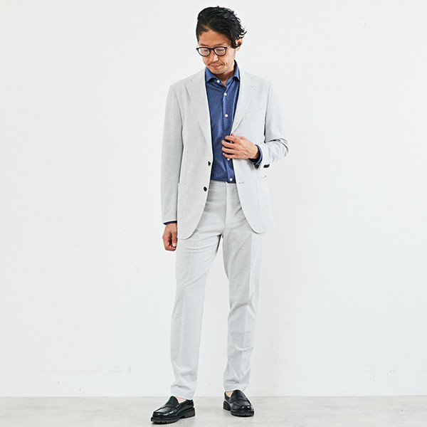 メンズメルローズ（MEN'S MELROSE）/シアサッカーストレッチ