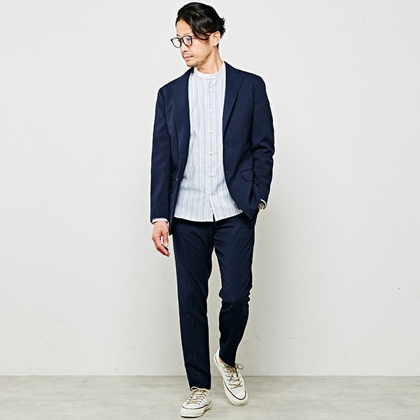 メンズメルローズ（MEN'S MELROSE）/モダーノサッカー/ウォッシャブル