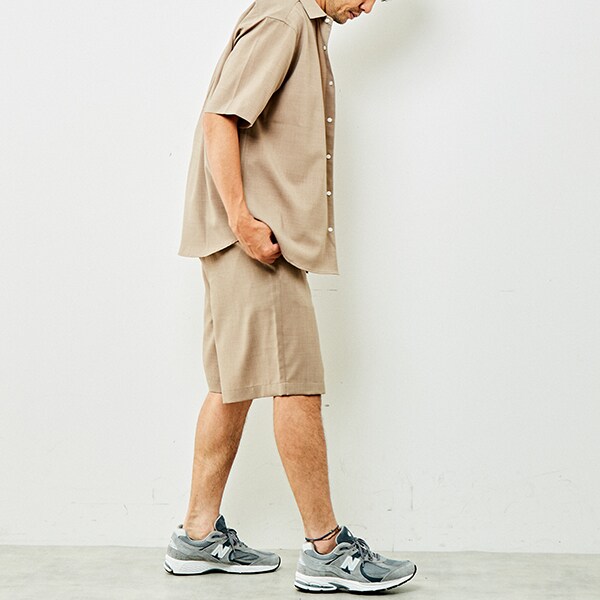 メンズメルローズ（MEN’S MELROSE）/【MASTER FRAME】リネンライクポプリンレギュラーカラーシャツ_11