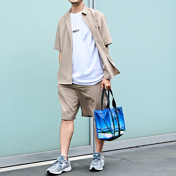 メンズメルローズ（MEN’S MELROSE）/【MASTER FRAME】リネンライクポプリンレギュラーカラーシャツ_17