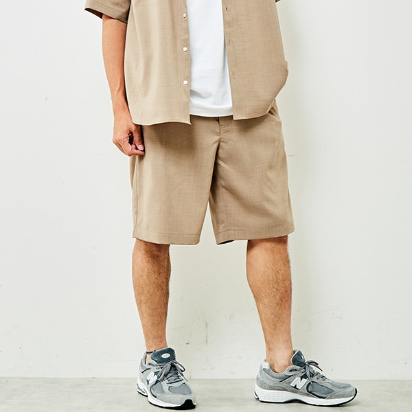 メンズメルローズ（MEN’S MELROSE）/【MASTER FRAME】リネンライクポプリンショートパンツの通販は