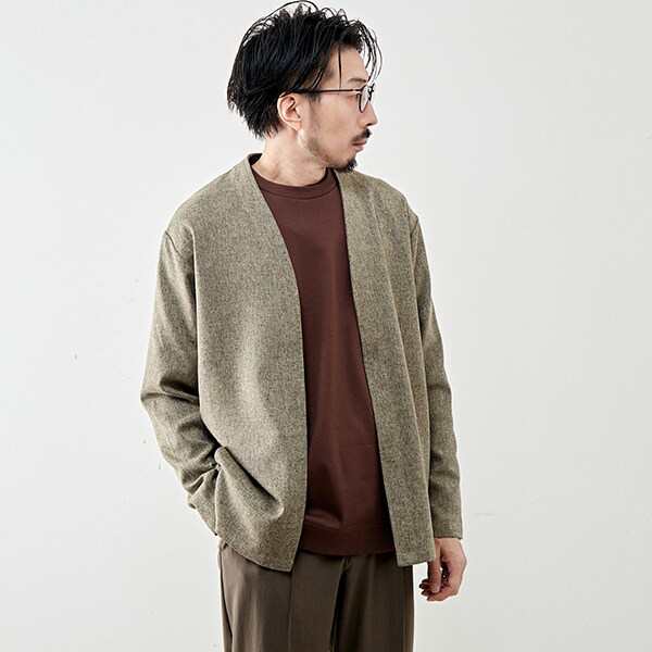 メンズメルローズ（MEN'S MELROSE）/ツィーディエステルボタンレス