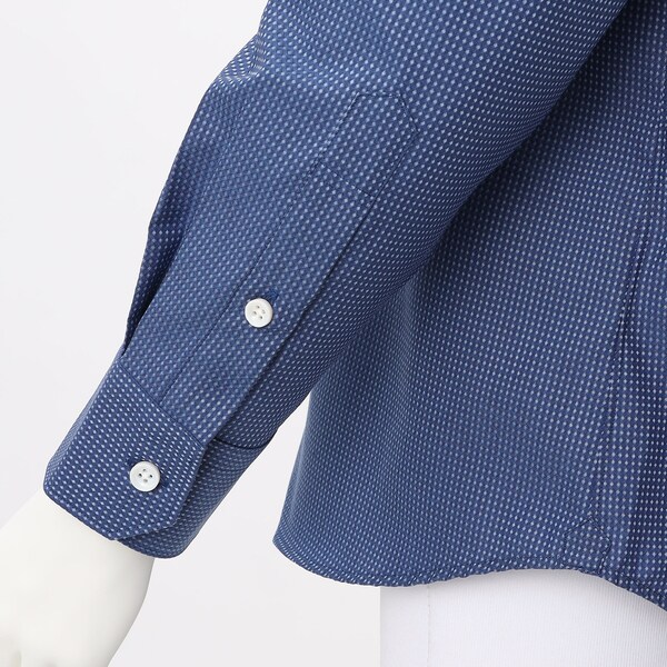 メンズメルローズ（MEN'S MELROSE）/HITOYOSHI Wネーム ドビーブルー