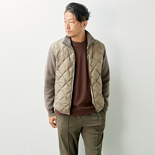 メンズメルローズ（MEN’S MELROSE）/【別注】TAION×MEN’S MELROSE ニットブルゾン