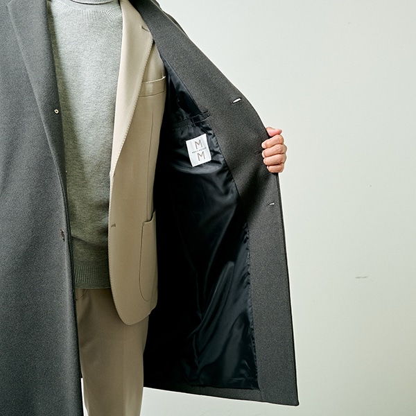 メンズメルローズ　チェスターコート メンズメルローズ（MEN'S MELROSE）/【WEB限定】ジャージメルトン