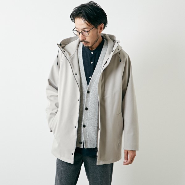 メンズメルローズ（MEN'S MELROSE） ボンディングツイルフーデットブルゾン