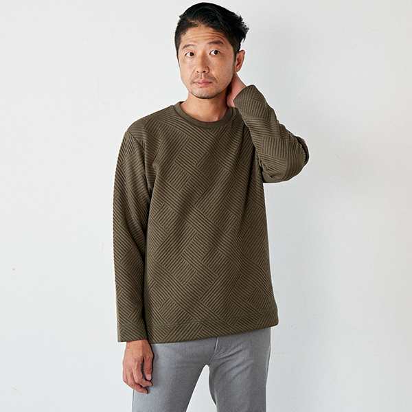 メンズメルローズ（MEN'S MELROSE）/ブリスタージャガードロング