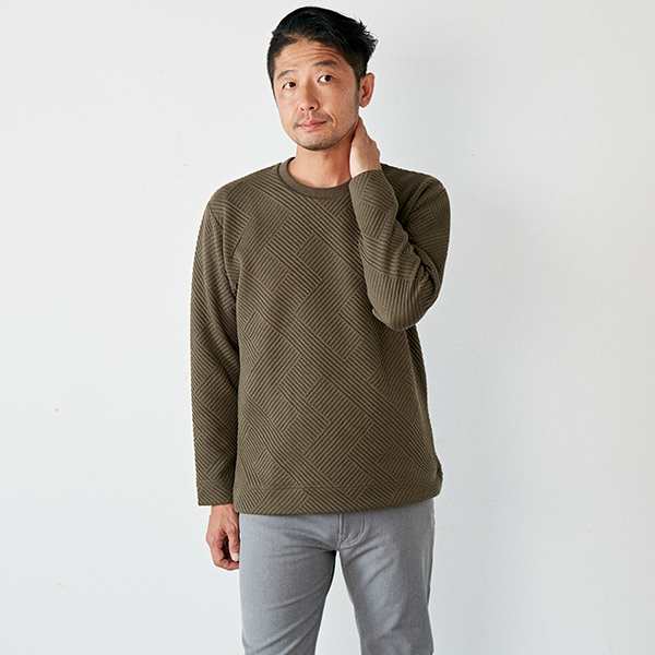 メンズメルローズ（MEN'S MELROSE）/ブリスタージャガードロング