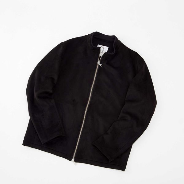 メンズメルローズ（MEN’S MELROSE）/ダンボールスエード シングルライダースライトブルゾン_14
