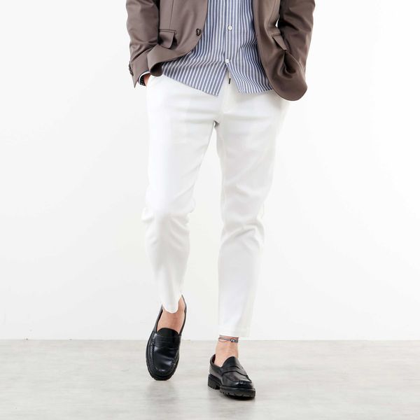 メンズメルローズ（MEN’S MELROSE）/《WEB限定》ハイストレッチジャストレングスストロングテーパードパンツ