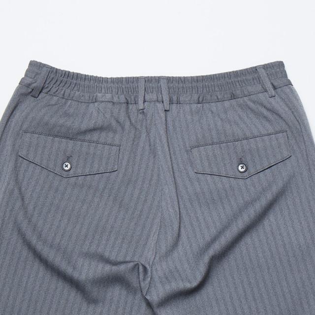 メンズメルローズ（MEN’S MELROSE）/《WEB限定》ストレッチヘリンボーンスリムテーパードパンツ