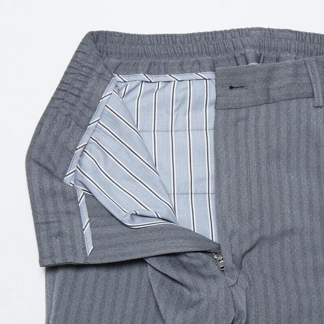 メンズメルローズ（MEN’S MELROSE）/《WEB限定》ストレッチヘリンボーンスリムテーパードパンツ