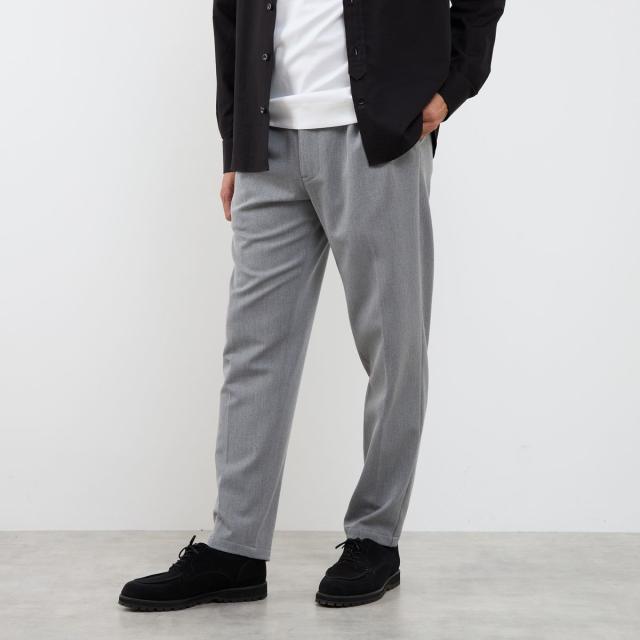 メンズメルローズ（MEN’S MELROSE）/《WEB限定》ハイストレッチツイルリラックステーパードパンツ