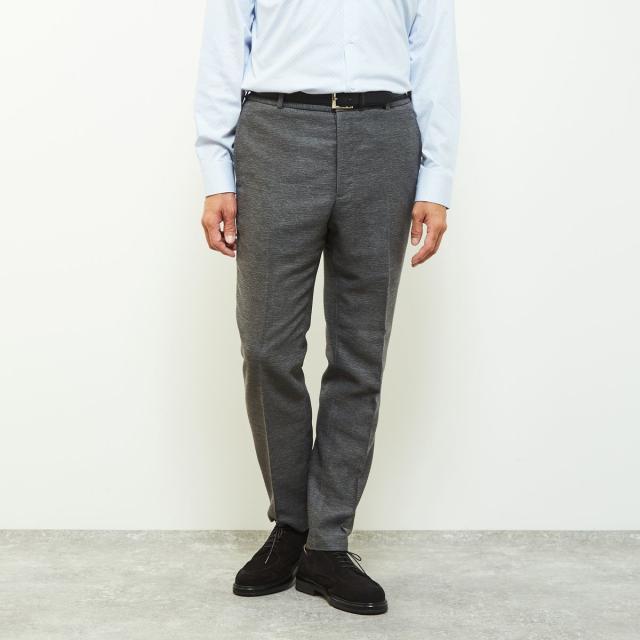メンズメルローズ（MEN’S MELROSE）/ウーリーレノクロスコンフォートパンツ(セットアップ可)_5