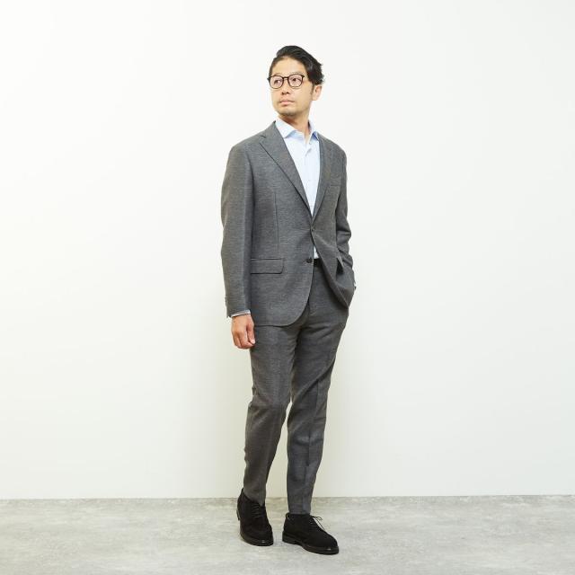 メンズメルローズ（MEN’S MELROSE）/ウーリーレノクロスコンフォートパンツ(セットアップ可)_15