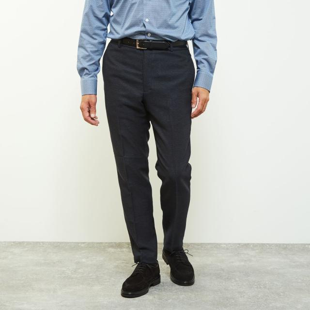メンズメルローズ（MEN’S MELROSE）/ウーリーレノクロスコンフォートパンツ(セットアップ可)_17