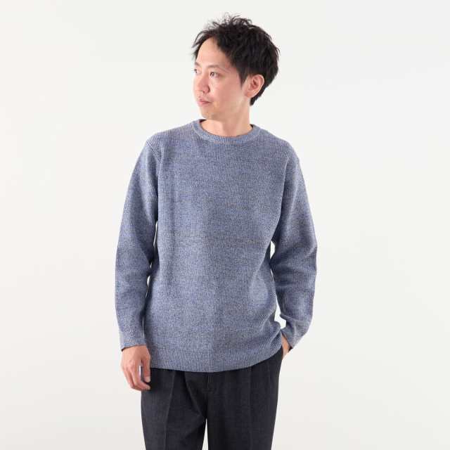 メンズメルローズ（MEN’S MELROSE）/ムリネミックスヤーンクルーネックニット