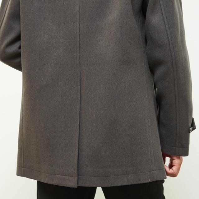 メンズメルローズ（MEN’S MELROSE）/《WEB限定》テックメルトンバルカラーショートコート