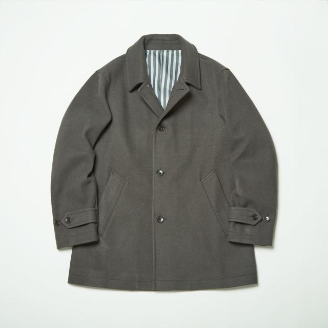 メンズメルローズ（MEN’S MELROSE）/《WEB限定》テックメルトンバルカラーショートコート