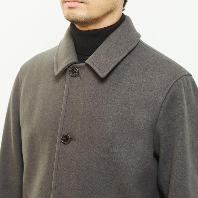 メンズメルローズ（MEN’S MELROSE）/《WEB限定》テックメルトンバルカラーショートコート