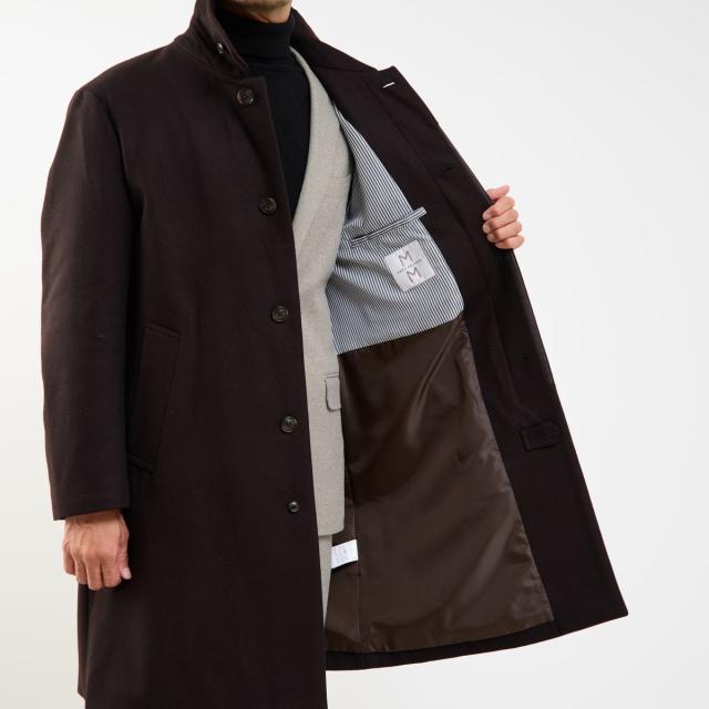 メンズメルローズ（MEN’S MELROSE）/Super110’s コンプレッションメルトンバルカラーコートの通販は