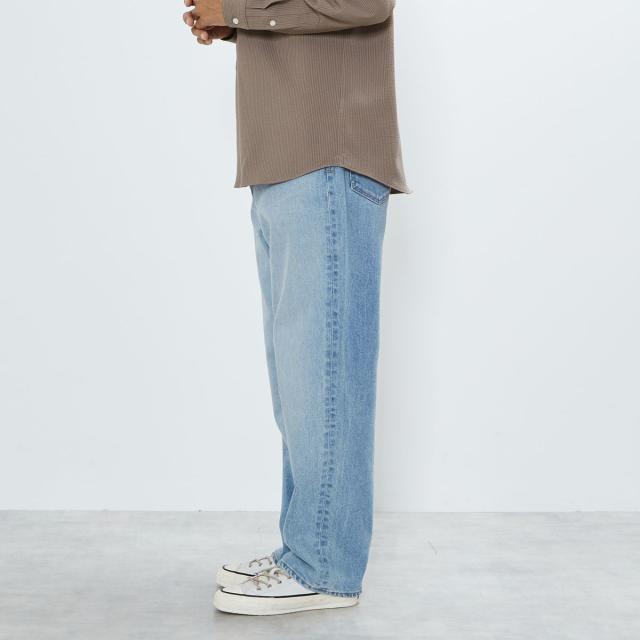 メンズメルローズ（MEN’S MELROSE）/《別注》【YANUK/ヤヌーク】Roomy ワイドストレートデニム