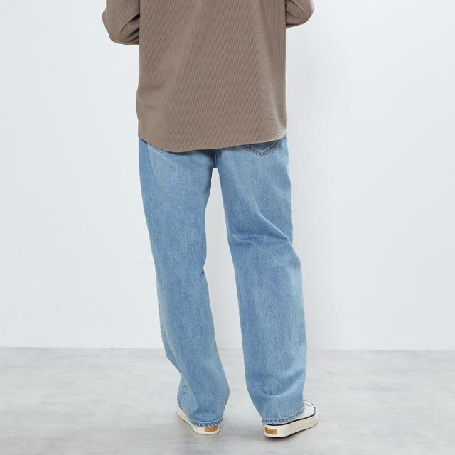 メンズメルローズ（MEN’S MELROSE）/《別注》【YANUK/ヤヌーク】Roomy ワイドストレートデニム