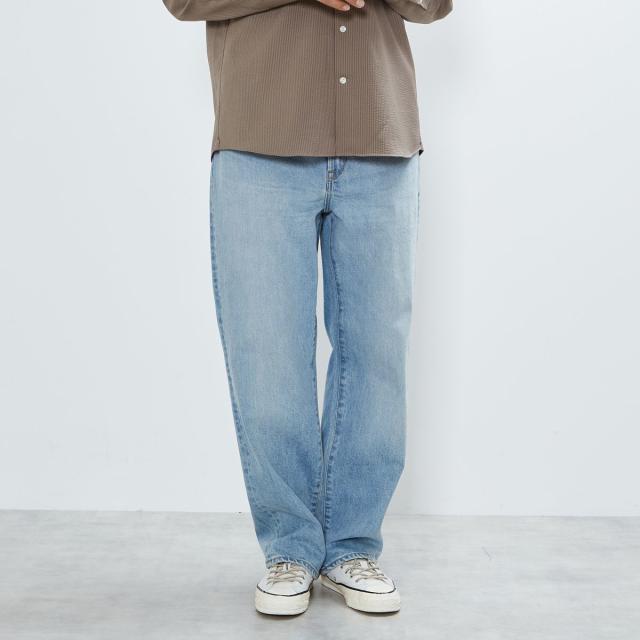 メンズメルローズ（MEN’S MELROSE）/《別注》【YANUK/ヤヌーク】Roomy ワイドストレートデニム