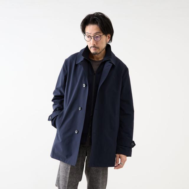 メンズメルローズ（MEN’S MELROSE）/《WEB限定》4WAYクロスバルカラースプリングコート/撥水/ 軽量/ストレッチ/イージーケア