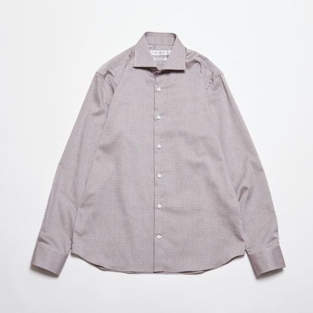 メンズメルローズ（MEN’S MELROSE）/HITOYOSHIダブルネーム ｜ ヴィンテージパターンワイドカラーシャツ_9
