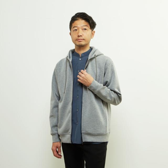 メンズメルローズ（MEN’S MELROSE）/ウールMIXダンボールZIPパーカー