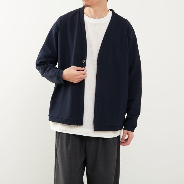 メンズメルローズ（MEN’S MELROSE）/【MASTER FRAME/マスターフレーム】PERFECTEX カノコ1BT着流しカーディガン