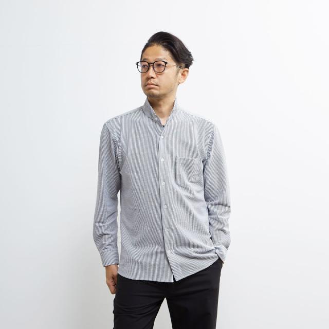 メンズメルローズ（MEN’S MELROSE）/トリコットサッカーワンピースカラーシャツ_14