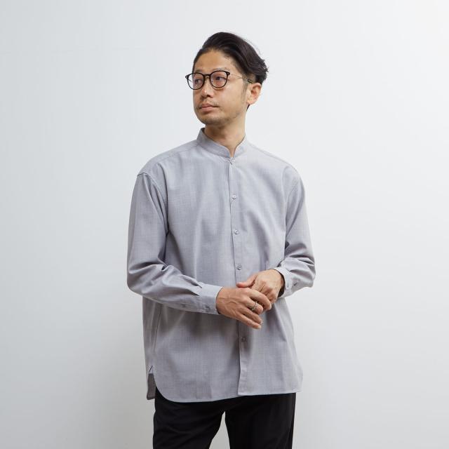 メンズメルローズ（MEN’S MELROSE）/TWトロピカルスタンドカラーオーバーシャツ_16
