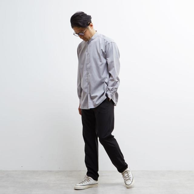 メンズメルローズ（MEN’S MELROSE）/TWトロピカルスタンドカラーオーバーシャツ_18