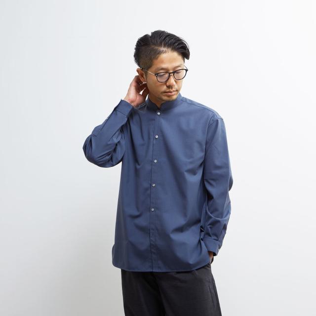 メンズメルローズ（MEN’S MELROSE）/TWトロピカルスタンドカラーオーバーシャツ