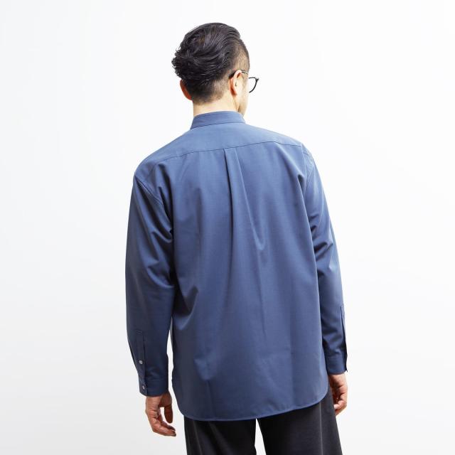 メンズメルローズ（MEN’S MELROSE）/TWトロピカルスタンドカラーオーバーシャツ_5