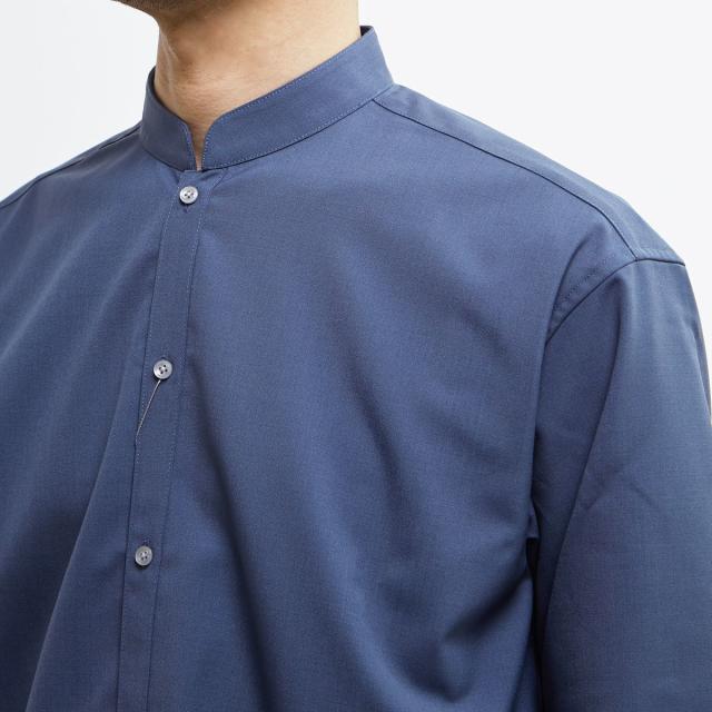 メンズメルローズ（MEN’S MELROSE）/TWトロピカルスタンドカラーオーバーシャツ_7