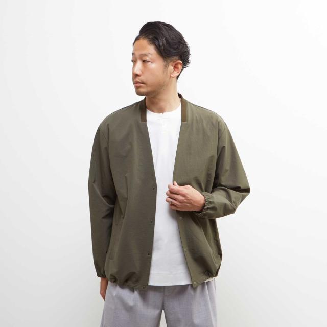 メンズメルローズ（MEN’S MELROSE）/ミニリップクールドッツ ノーカラーライトブルゾン
