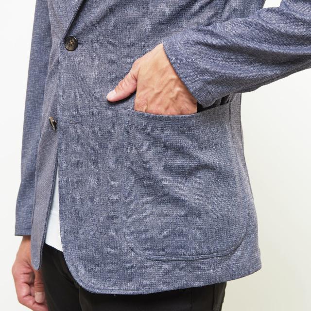 メンズメルローズ（MEN’S MELROSE）/プリントテックトリコットメッシュジャケット_9