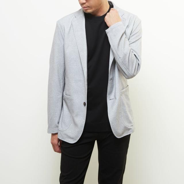 メンズメルローズ（MEN’S MELROSE）/プリントテックトリコットメッシュジャケット_10