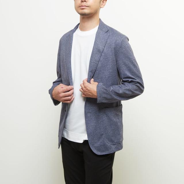 メンズメルローズ（MEN’S MELROSE）/プリントテックトリコットメッシュジャケット_16
