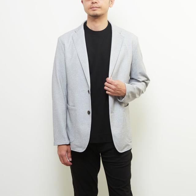 メンズメルローズ（MEN’S MELROSE）/プリントテックトリコットメッシュジャケット